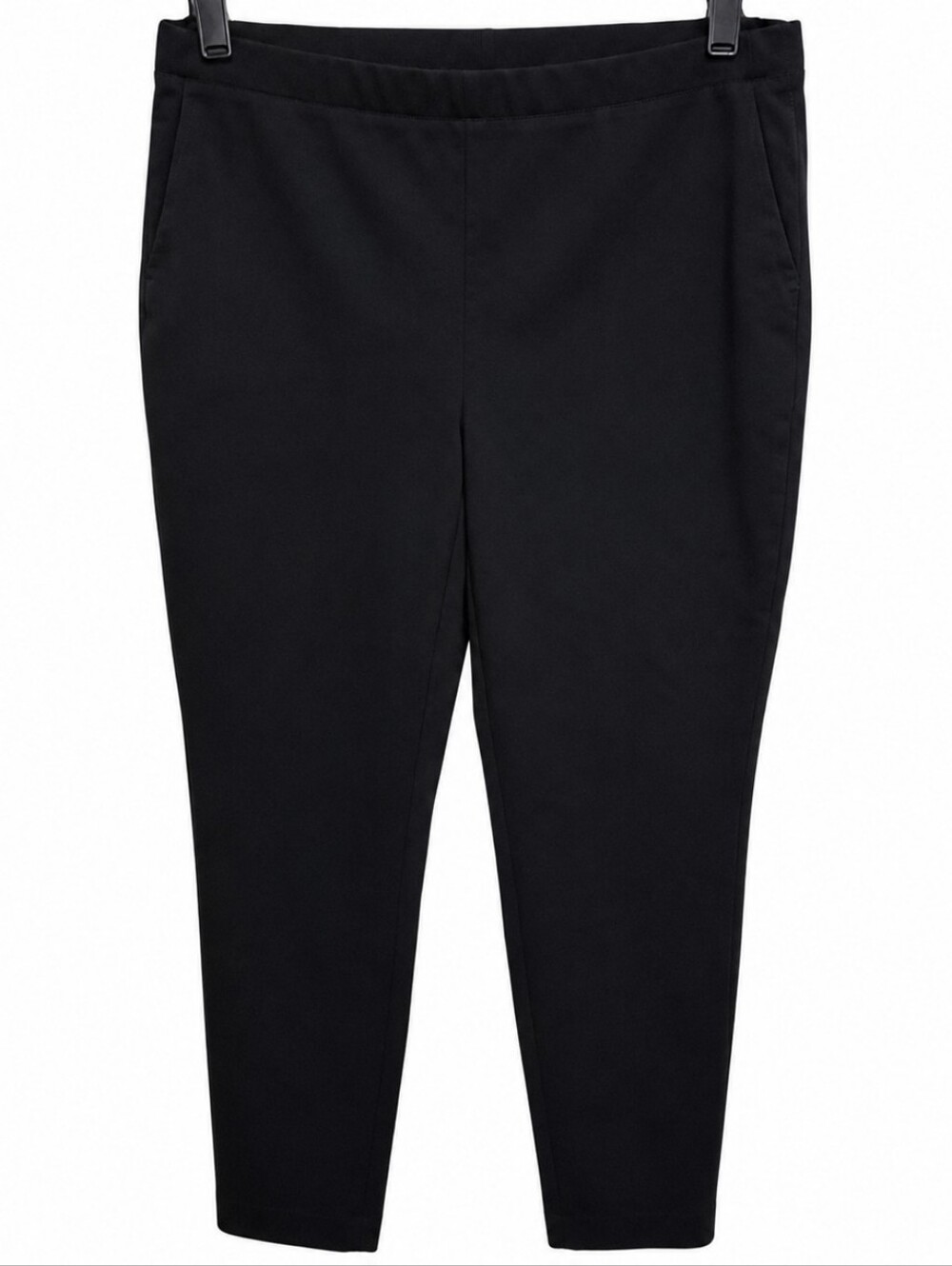 Croft & Barrow Petites Black Pull-On Stretch Pants PS Petite Small